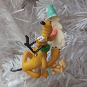 2005 Pluto Spilled Milk & Fries Disney Christmas Tree Ornament NO BOX
